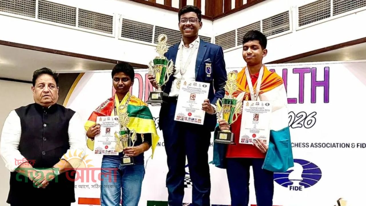 শ্রীলঙ্কায় কমনওয়েলথে দাবাড়ু সাকলাইনের স্বর্ণ জয়