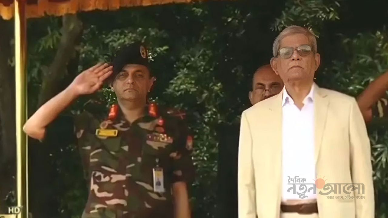 বঙ্গভবনে বর্ণিল অভ্যর্থনা, দায়িত্বের প্রথম দিনে নতুন রাষ্ট্রপতি মির্জা ফখরুল