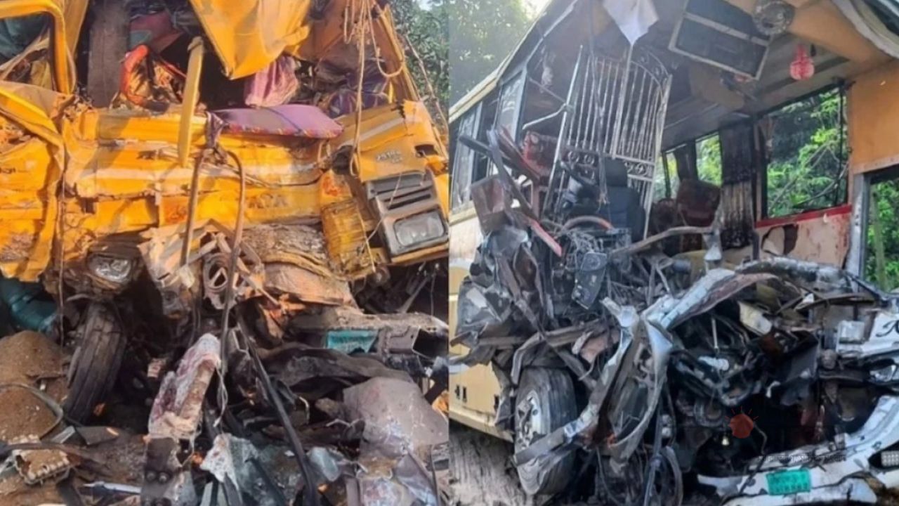 নাটোরের বড়াইগ্রামে বাস ও বালুবোঝাই ট্রাকের মুখোমুখি সংঘর্ষে ১৪ জন নিহত, আহত ২৫