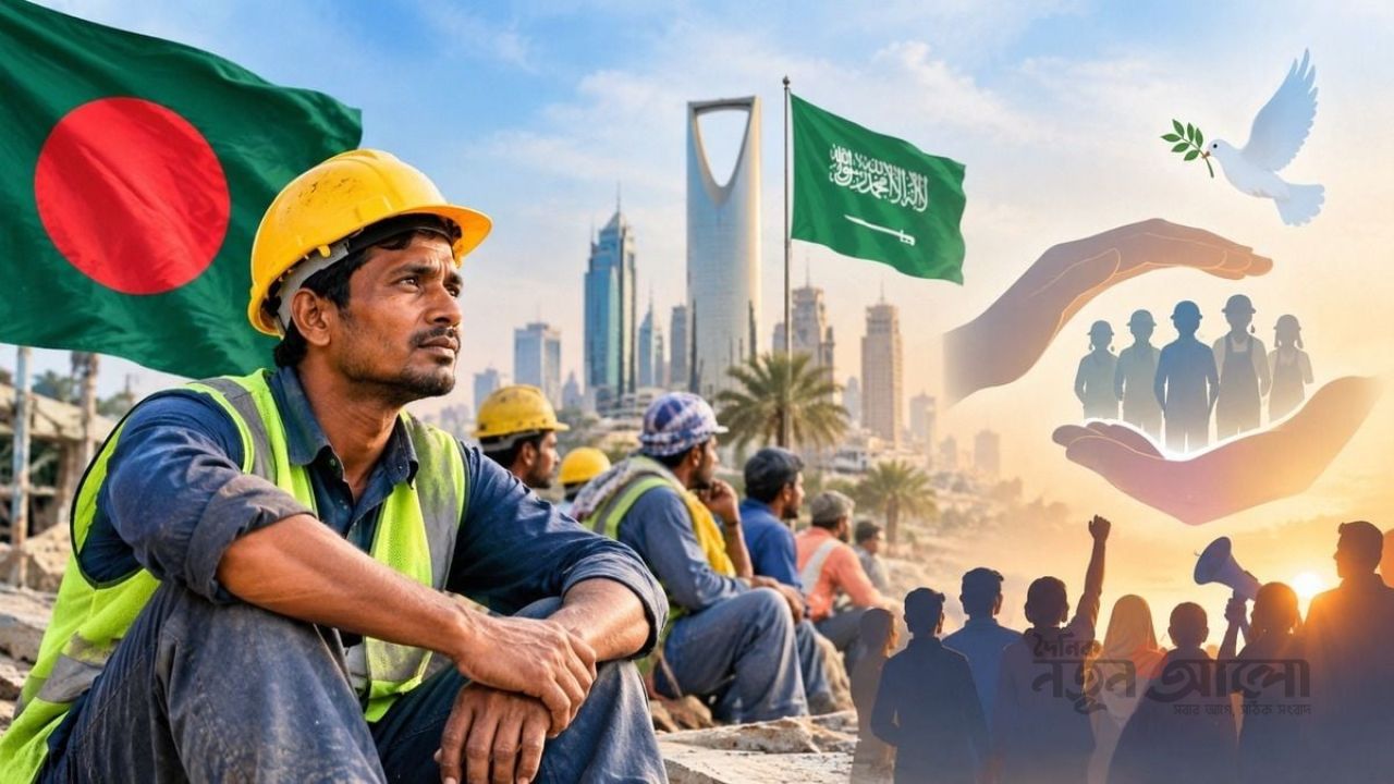 সৌদি আরবে বাংলাদেশি নাগরিকের শিরচ্ছেদের প্রতিবাদে জাতীয় প্রেস ক্লাবের সামনে মানববন্ধনের ডাক ‘প্রবাস’-এর